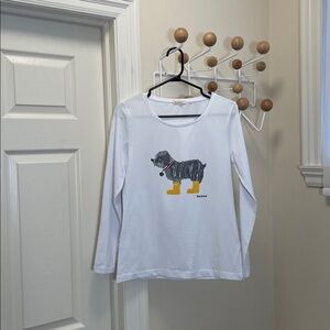 Barbour - Classic Long Sleeve Shirt With Scotty Dog - White - XS